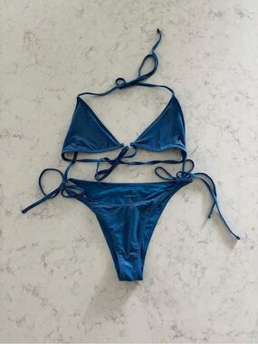 Blackbough Shimmer Royal Blue Bikini Set
